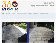 Tablet Screenshot of 360powerwashing.com